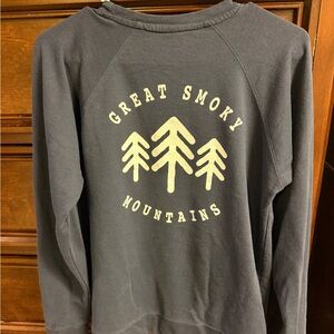 Great Smoky Mountains Graphic Crewneck Sweatshirt - Black